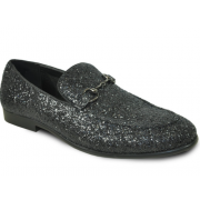 Glitter Slip On Tuxedo Shoes